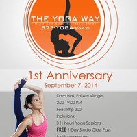 The Yoga Way 1st Year Anniversary, Las Pinas, Sept. 7, 2014