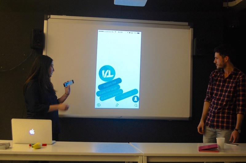 Alyson & Enrico at demo day of The App Academy. Alyson & Enrico at demo day of The App Academy.