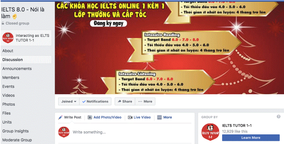 TOP 6 GROUP TỰ HỌC IELTS TỰ HỌC TỐT NHẤT HIỆN NAY TOP 6 GROUP TỰ HỌC IELTS TỰ HỌC TỐT NHẤT HIỆN NAY