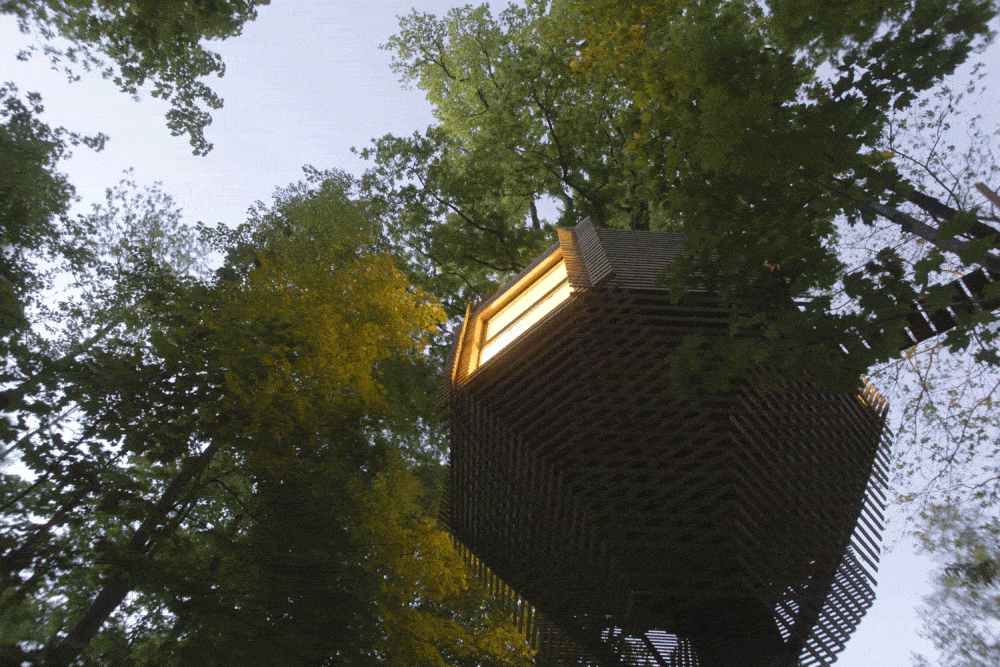 ORIGIN Tree House In a Forest in France by Atelier Lavit ORIGIN Tree House In a Forest in France by Atelier Lavit