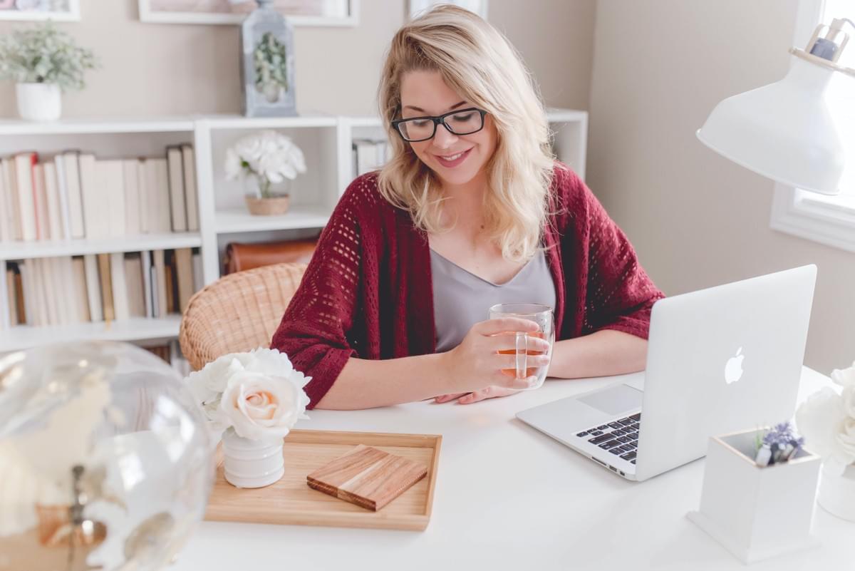 woman working in home office woman working in home office