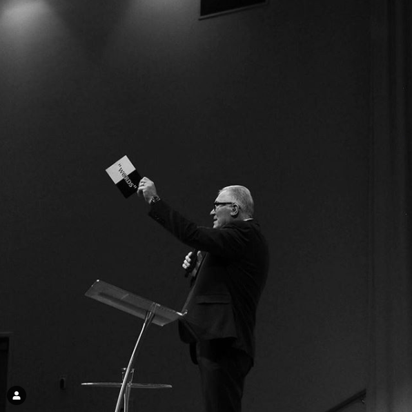 Pastor Elio Marrocco speaking at New Life Christian Church Pastor Elio Marrocco speaking at New Life Christian Church