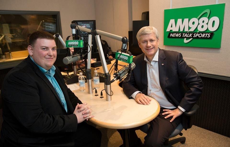 Andrew Lawton interviewing Stephen Harper, the 22nd Prime Minister of Canada Andrew Lawton interviewing Stephen Harper, the 22nd Prime Minister of Canada