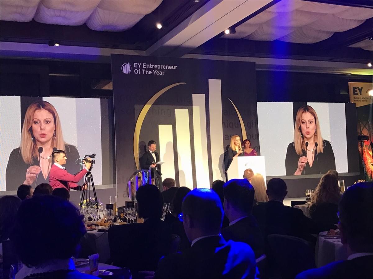 Angela Achitei , winner of EY Entrepreneur Of The Year Angela Achitei , winner of EY Entrepreneur Of The Year