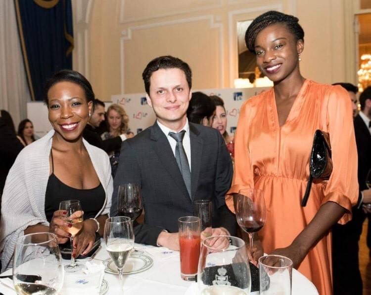 Busola Akin-Olawore with colleagues Busola Akin-Olawore with colleagues