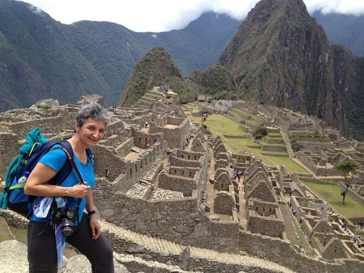Gabriela Casineanu hiking the Machu Picchu Gabriela Casineanu hiking the Machu Picchu