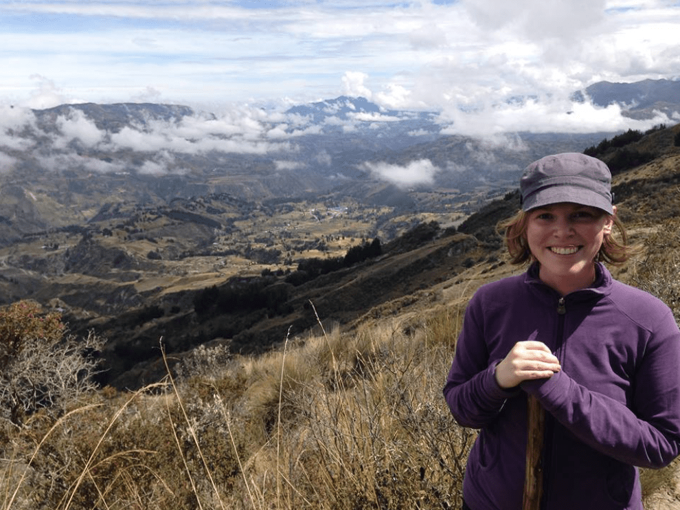 Lauren Bates climbing mountains in Ecuador Lauren Bates climbing mountains in Ecuador