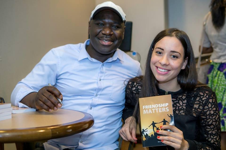 Richard Obede at Friendship Matters book signing event Richard Obede at Friendship Matters book signing event
