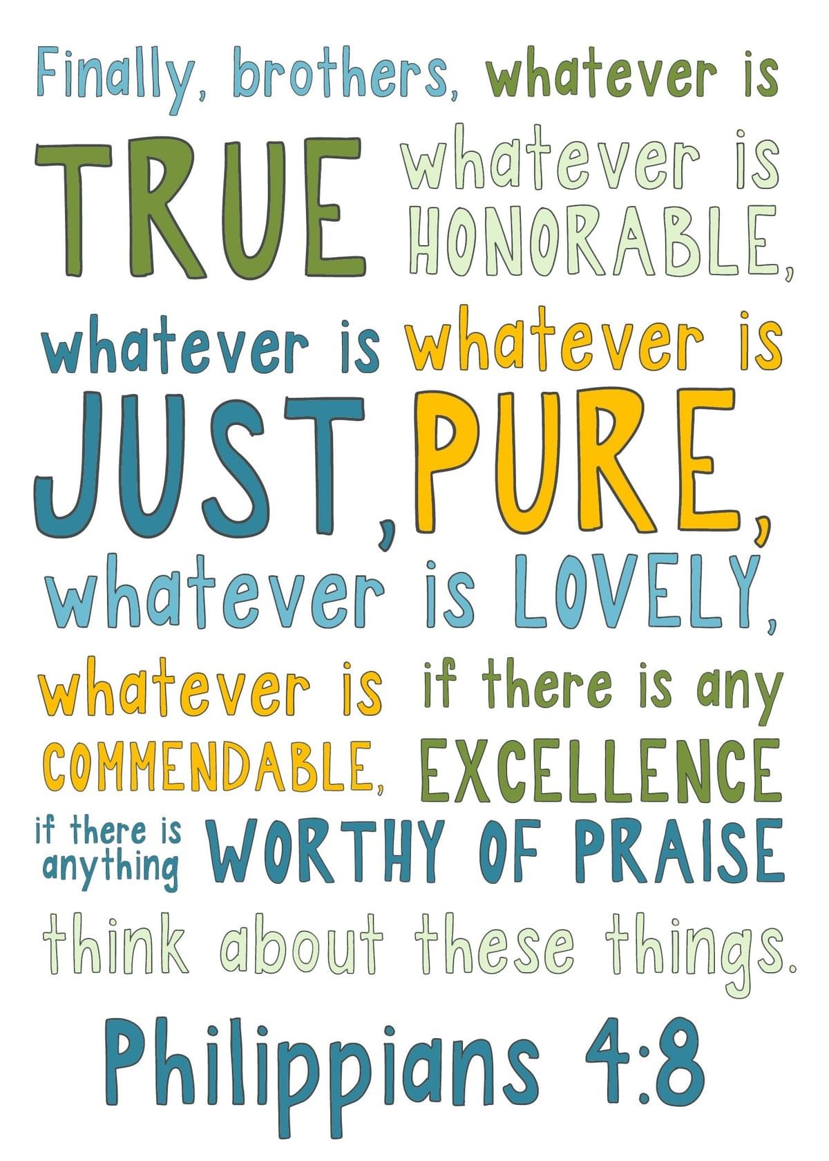 Philippians 4:8 Philippians 4:8