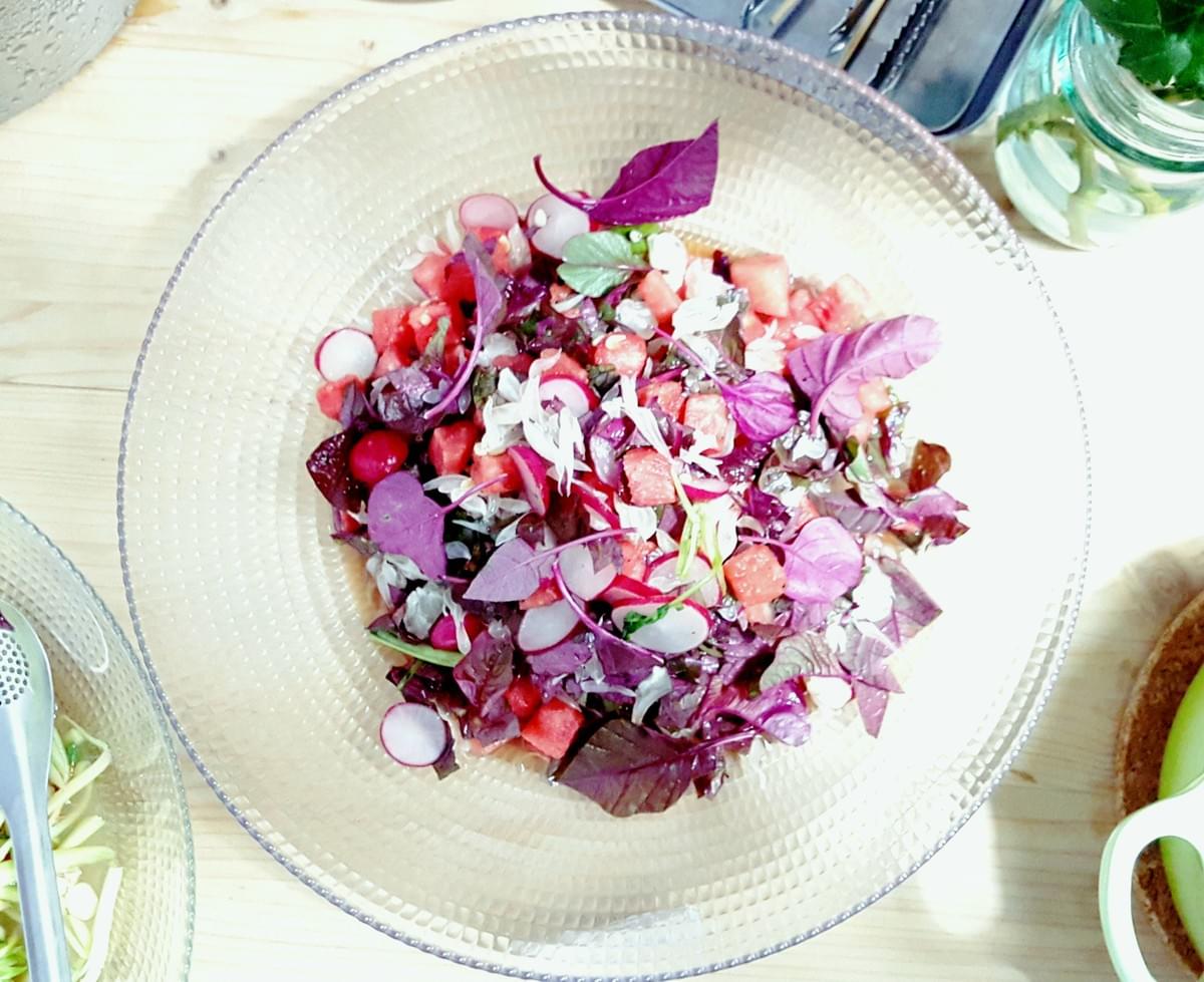 Purple Antioxidant & Lychee Salad Purple Antioxidant & Lychee Salad