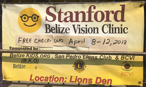 Poster advertising our eye clinic for the week in Belize. Photo by @carmel.md Poster advertising our eye clinic for the week in Belize. Photo by @carmel.md