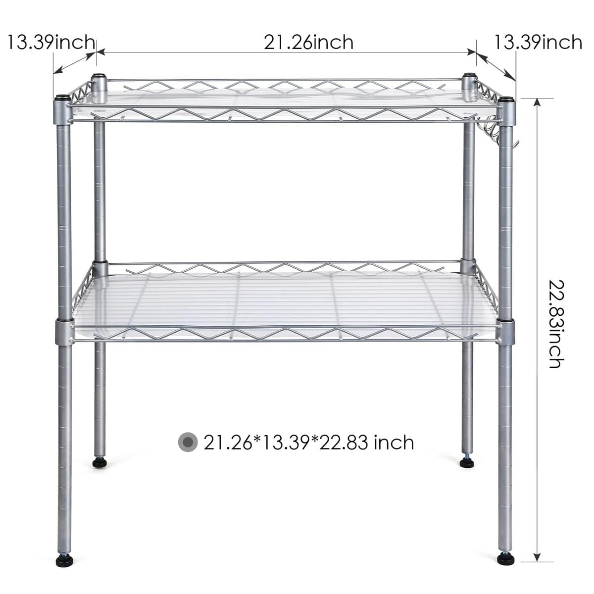 Homfa Kitchen Microwave Oven Rack Shelving Unit 2 Tier Adjule Stainless Steel Storage Shelf Homfa Kitchen Microwave Oven Rack