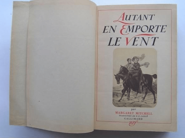 Autant en emporte le vent : comment lire un lire ? Couverture originelle du volume. Autant en emporte le vent : comment lire un lire ? Couverture originelle du volume.