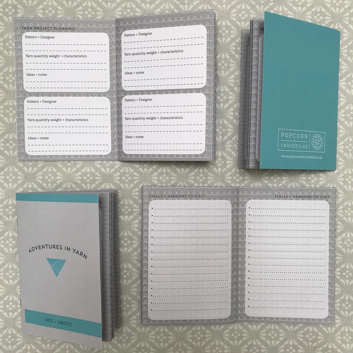 'Out + About' mini Adventures in Yarn notebook 'Out + About' mini Adventures in Yarn notebook