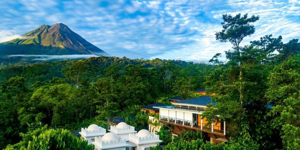 Costa Rica Arenal region in dry season at Nayara Springs. Costa Rica Arenal region in dry season at Nayara Springs.