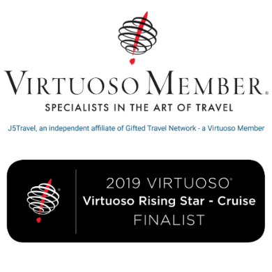 Virtuoso Rising Star Cruise Finalist Travel Agency in 2019 Virtuoso Rising Star Cruise Finalist Travel Agency in 2019