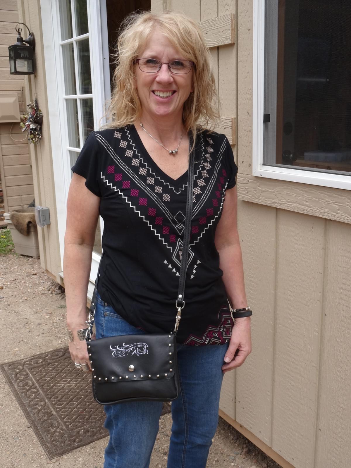 Shoulder strap when you are out on the town. Shoulder strap when you are out on the town.