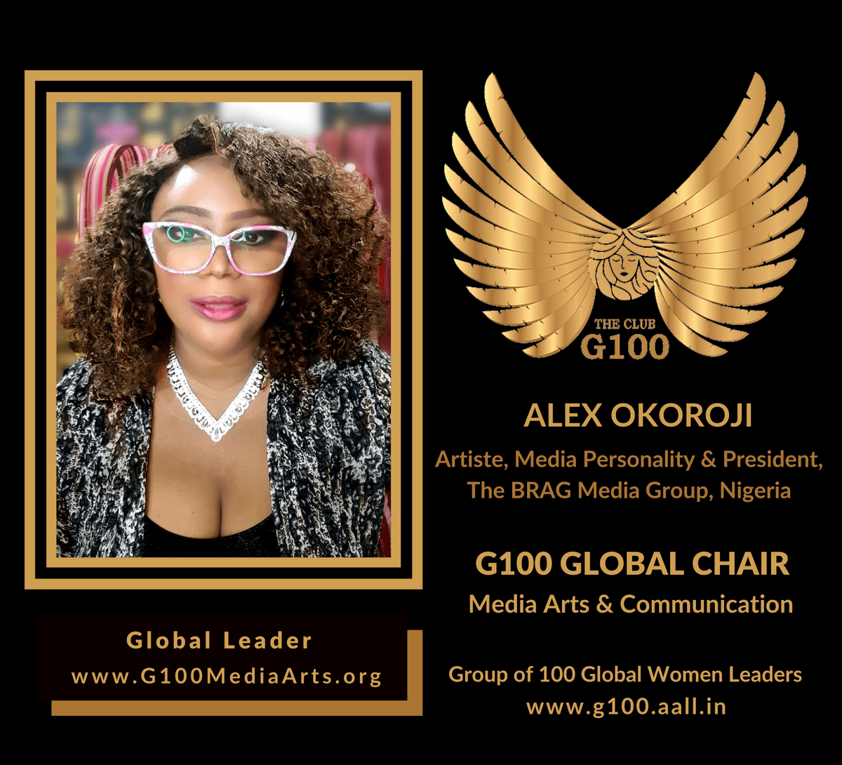 Alex Okoroji appointed G100 Global Chair for Media Arts & Communication (G-MAC) Alex Okoroji appointed G100 Global Chair for Media Arts & Communication (G-MAC)