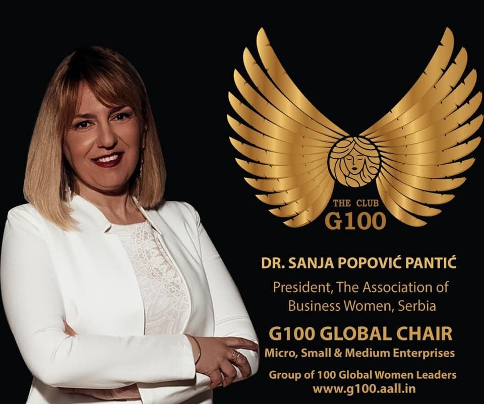 Dr. Sanja Popovic Pantic is G100 Global Chair for Micro, Small & Medium Enterprises Dr. Sanja Popovic Pantic is G100 Global Chair for Micro, Small & Medium Enterprises