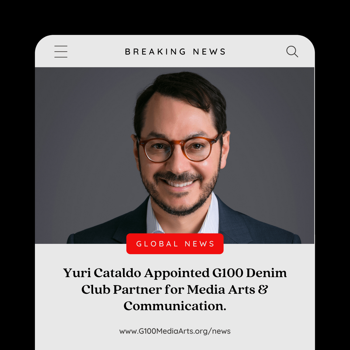 Yrui Cataldo appointed G100 Denim Club Partner for G100 Media Arts & Communication (G-MAC) Yrui Cataldo appointed G100 Denim Club Partner for G100 Media Arts & Communication (G-MAC)