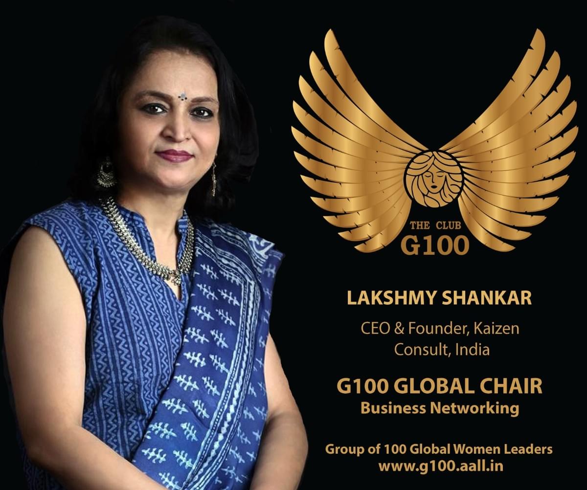 Lakshmy Shankar is G100 Global Chair for Business Networking Lakshmy Shankar is G100 Global Chair for Business Networking
