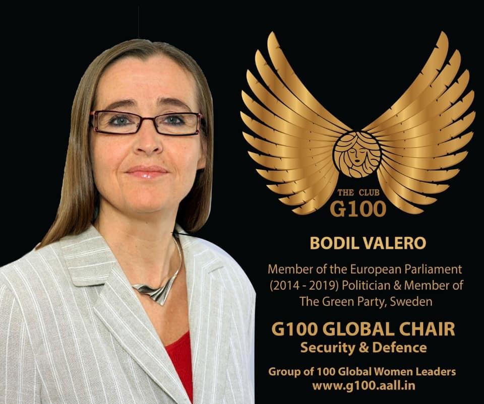 Bodil Valero is G100 Global Chair for Security & Defence Bodil Valero is G100 Global Chair for Security & Defence