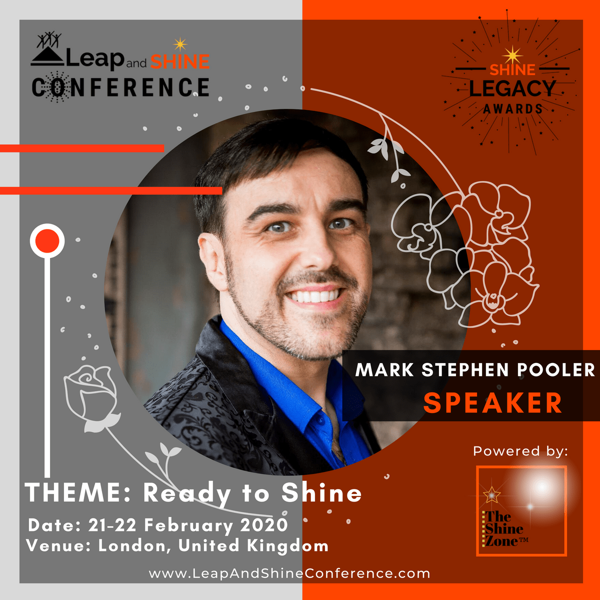 Mark Stephen Pooler is Speaking at Leap And Shine Conference 2020 Mark Stephen Pooler is Speaking at Leap And Shine Conference 2020