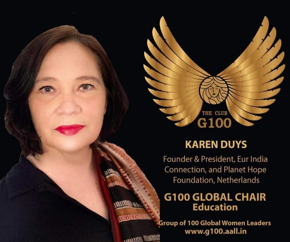 Karen Duys is G100 Global Chair for Education Karen Duys is G100 Global Chair for Education