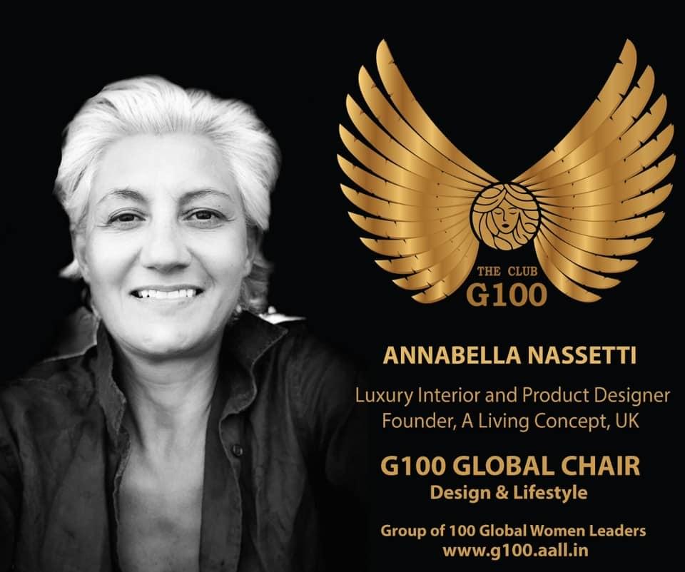 Annabella Nassetti is G100 Global Chair for Design & Lifestyle Annabella Nassetti is G100 Global Chair for Design & Lifestyle