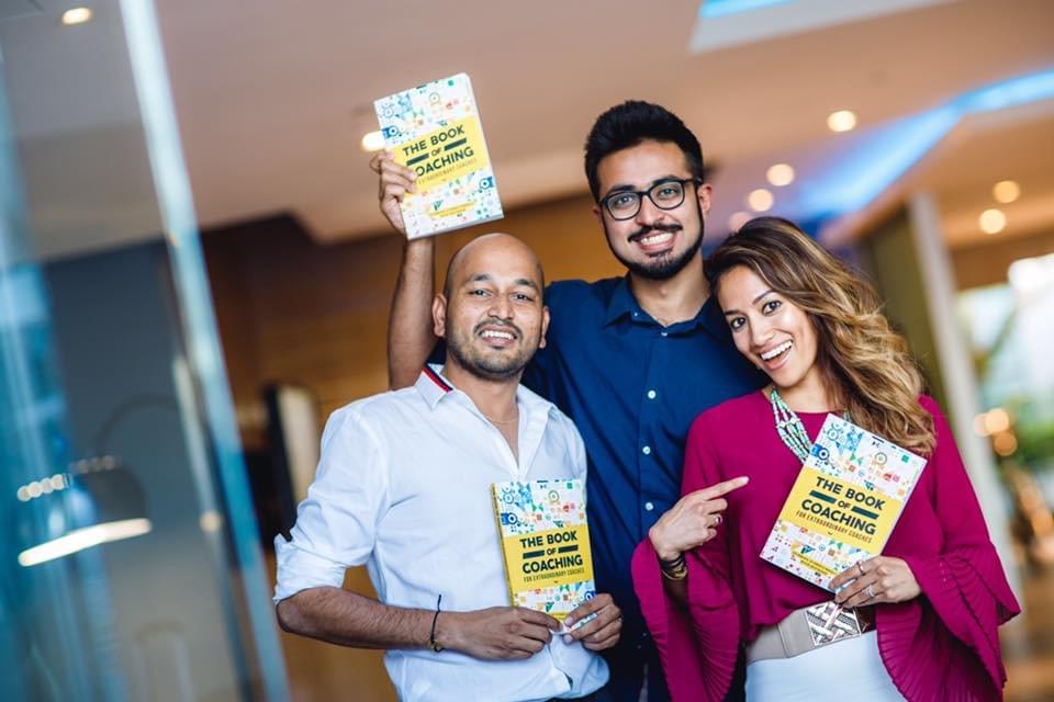 Ajit Nawalkha & Dr Neeta Bhushan holding The Book of Coaching Ajit Nawalkha & Dr Neeta Bhushan holding The Book of Coaching