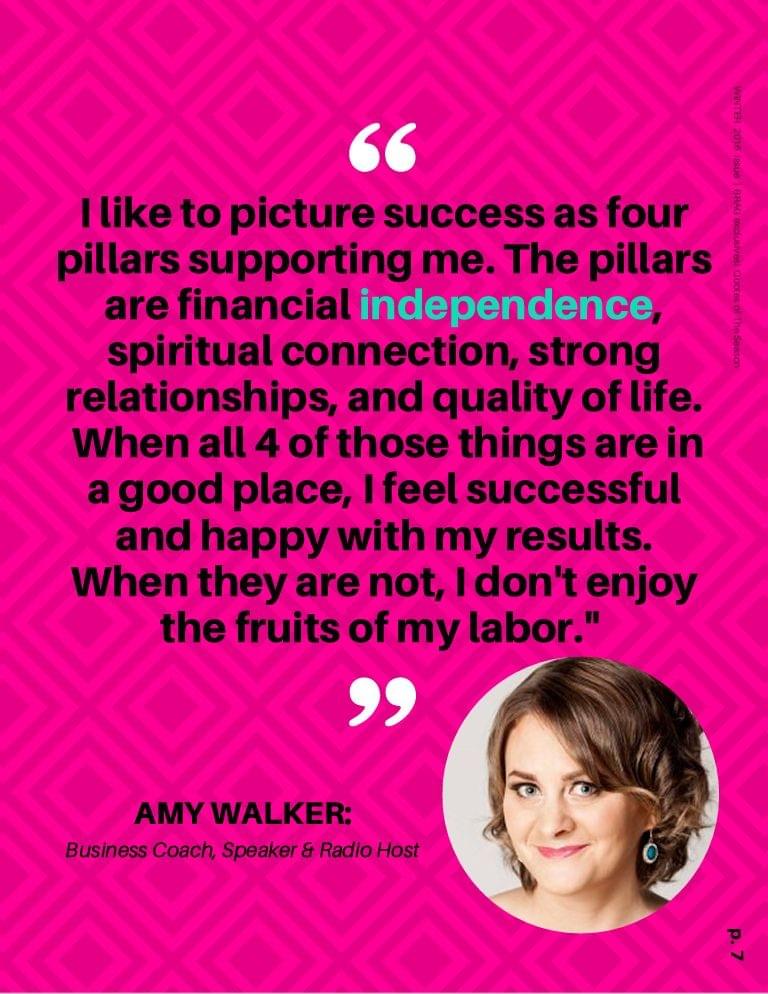 Amy Walker featured in BRAG! Magazine Winter 2016 Amy Walker featured in BRAG! Magazine Winter 2016