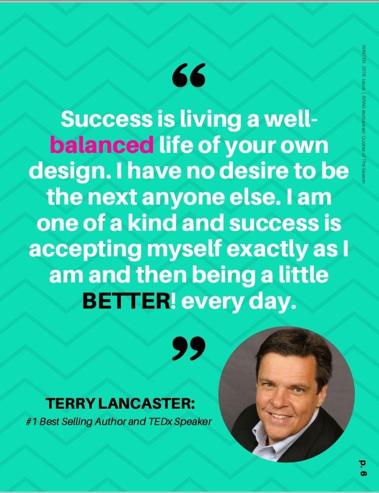 Terry Lancaster featured in BRAG! Magazine Winter 2016 Terry Lancaster featured in BRAG! Magazine Winter 2016
