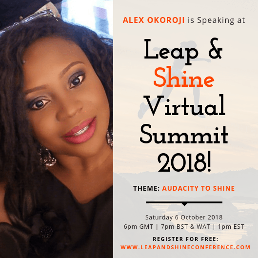 Alex Okoroji is Speaker at the 2018 Leap and Shine Conference Alex Okoroji is Speaker at the 2018 Leap and Shine Conference