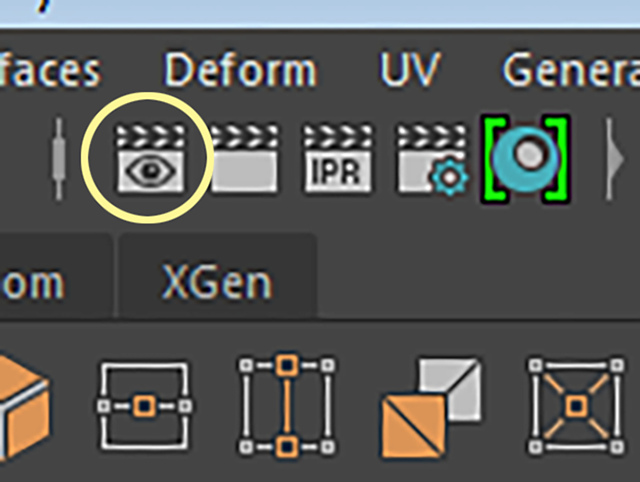 MAYA Windows→Rendering Editors→Render View MAYA Windows→Rendering Editors→Render View