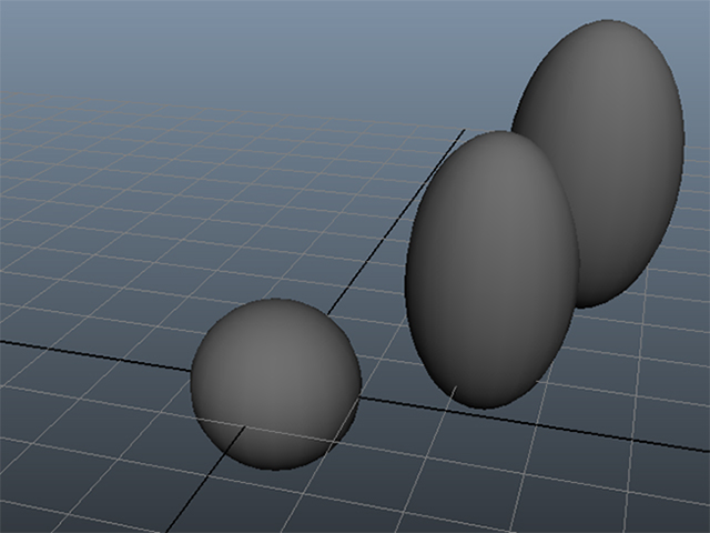 MAYA pSphere1を任意の位置に移動 MAYA pSphere1を任意の位置に移動