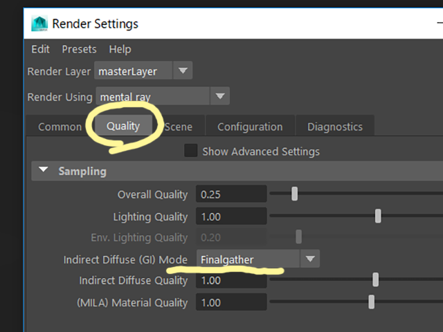 MAYA Render Settings MAYA Render Settings