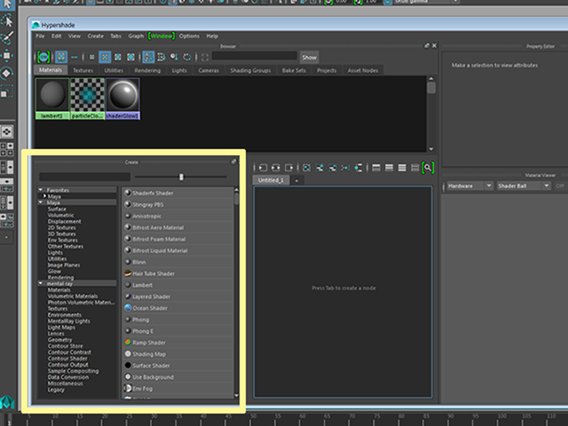 MAYA Hypershade MAYA Hypershade