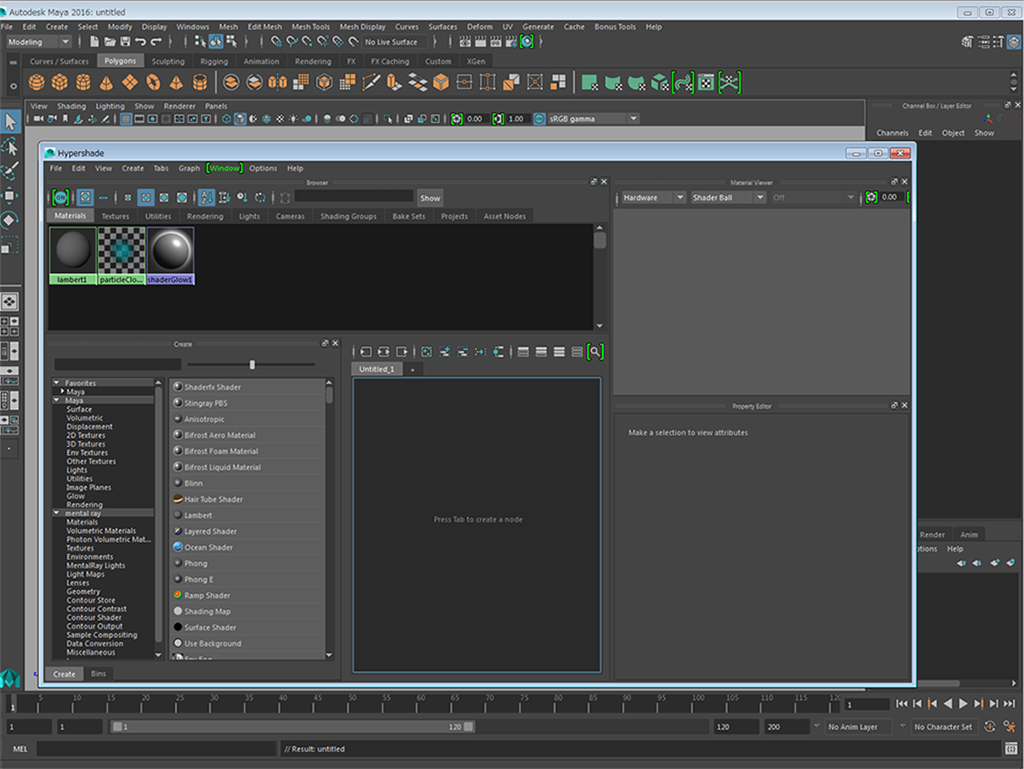 MAYA Hypershade MAYA Hypershade