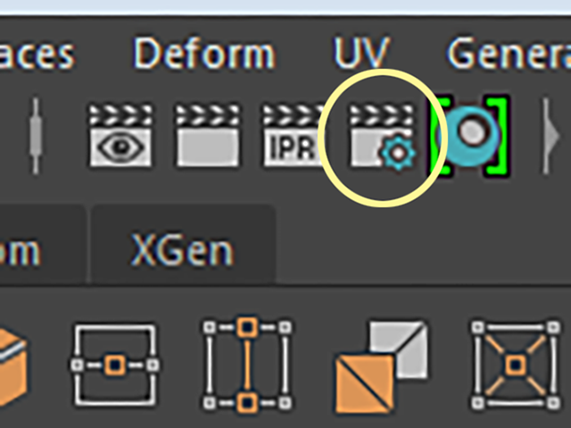 MAYA Windows→Rendering Editors→Render Settings MAYA Windows→Rendering Editors→Render Settings