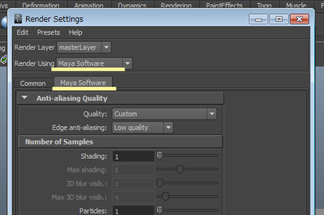 MAYA Render Settings MAYA Render Settings