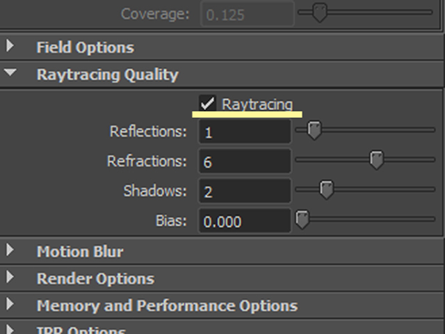 MAYA Raytracing MAYA Raytracing