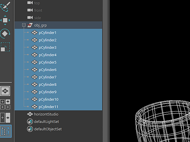 Maya2018 Outliner Maya2018 Outliner