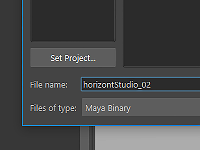 Maya2018 File→Save Scenes As Maya2018 File→Save Scenes As