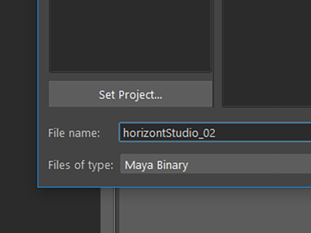 MAYA File→Save Scenes As MAYA File→Save Scenes As