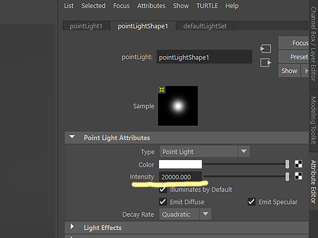 Maya2018 pointLightShape1 Maya2018 pointLightShape1