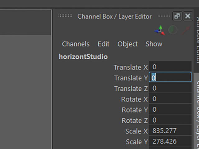 MAYA Channel Box MAYA Channel Box