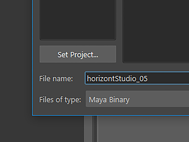 Maya2018 File→Save Scenes As Maya2018 File→Save Scenes As