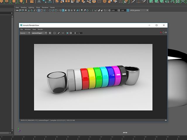 Maya2018 Arnold RenderView Maya2018 Arnold RenderView