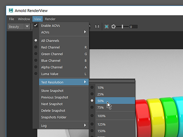 Maya2018 Arnold RenderView Maya2018 Arnold RenderView