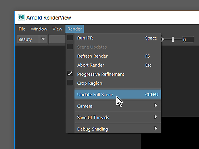 Maya2018 Arnold RenderView Maya2018 Arnold RenderView